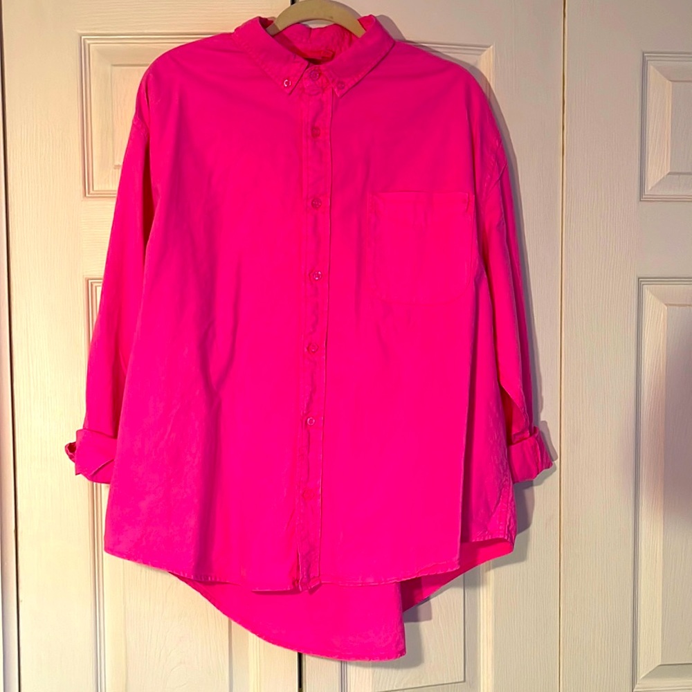 Fresh Produce Pink Oxford Shirt. Never worn. Size XXL